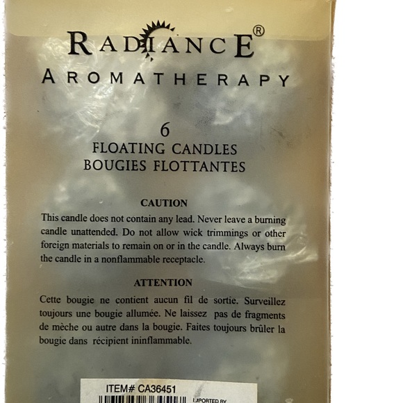 Radiance aromatherapy - 6 flower shaped floating candles - Picture 3 of 5